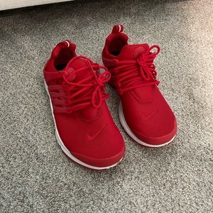 Red Nike Air Tennis Shoes